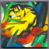 Der Tiger, 2019 (nach dem gleichnamigen Bild von Franz Marc, 1912) (mit kurzer Beschreibung)