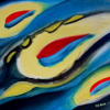 Spuren, rot und blau, 2001