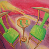 Zwei Stühle, 2004 (mit Beschreibung, mit weiteren Bildern, mit Verweis auf weiteres Werk)