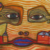 Irinaland über dem Balkan, 1996 (nach dem gleichnamigen Bild von Hundertwasser, 1969)