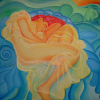 Flaming June, 2001 (nach „Flaming June“ von Frederic Leighton, 1850) (mit Beschreibung, mit weiterem Bild)