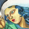 Mädchen mit weißem Hut, 1999 (nach Tamara de Lempicka: Junges Mädchen mit Handschuhen, 1929)