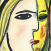 Mädchen vor einem Spiegel, 1997 (nach dem gleichnamigen Bild von Pablo Picasso, 1932)